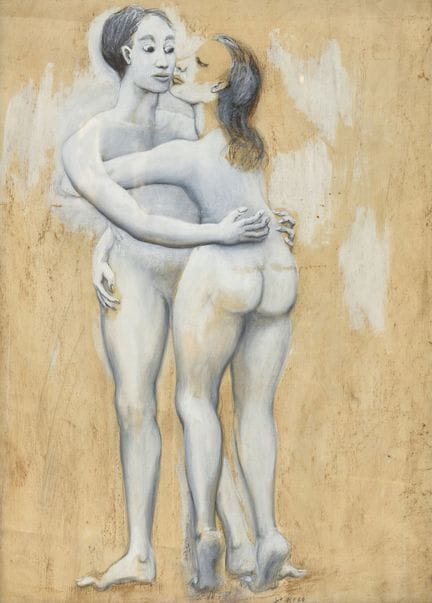 FAHRNER, KURT ERNST (1932 Basilea 1977): "Il bacio