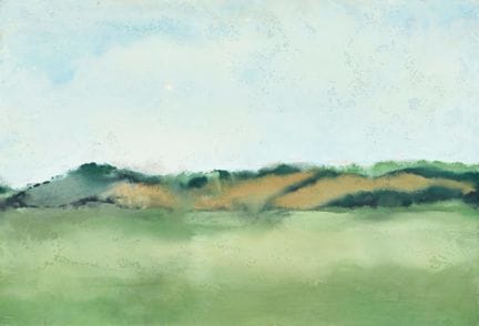 COGNÉE, PHILIPPE (Sautron 1957) : "Paysage de Pica