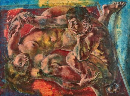 ERNI, HANS (1909 Lucerne 2015) : « Couple amoureux