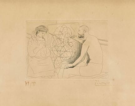 PICASSO, PABLO (Malaga 1881 - 1973 Mougins): "Pein