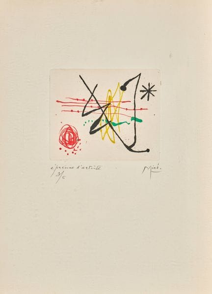 MIRÓ, JOAN (Montroig 1893 - 1983 Palma di Maiorca)