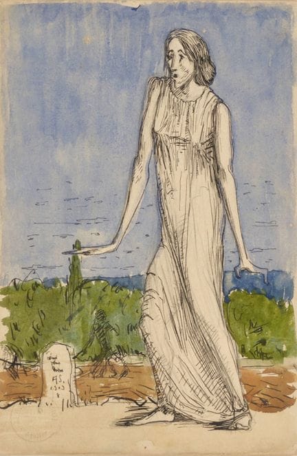 SCHMIDT, ALBERT (1883 Ginevra 1970): Donna che cam