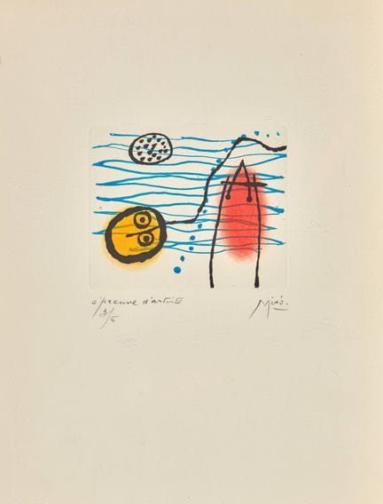 MIRÓ, JOAN (Montroig 1893 - 1983 Palma di Maiorca)