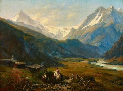 RITZ, RAPHAEL (Brig 1829 - 1894 Sion): Veduta del 