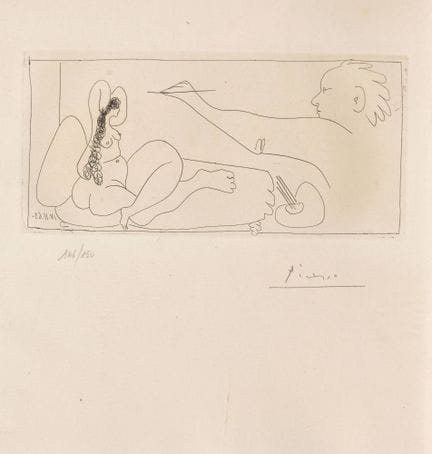 PICASSO, PABLO (Malaga 1881 - 1973 Mougins): "Le p