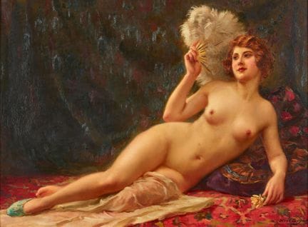 BOYÉ, ABEL DOMINIQUE (1864 Marmande 1933): Nudo co