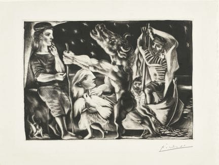 PICASSO, PABLO (Malaga 1881 - 1973 Mougins) * : "M
