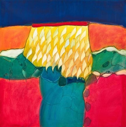DAXELHOFER, VINZENZ (Berna 1938): "Flämmchen"
Olio