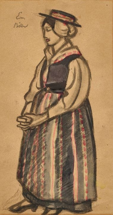 BILLE, EDMOND (Valangin 1878 - 1959 Sierre): Donna
