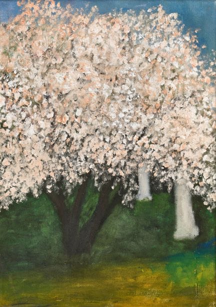 HALL, DIETER (Zurich, 1955): Blossoming Trees
Oil 