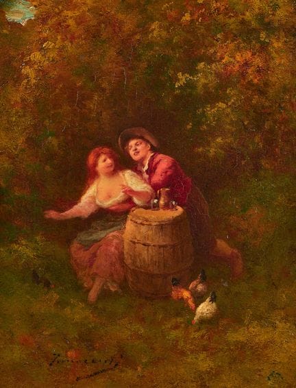 INNOCENTI, CAMILLO (1871 Rome – 1961): Lady with a