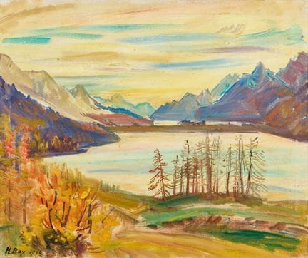 BAY, HANNI (Belp 1885 - 1978 Berne) : Vue sur la r