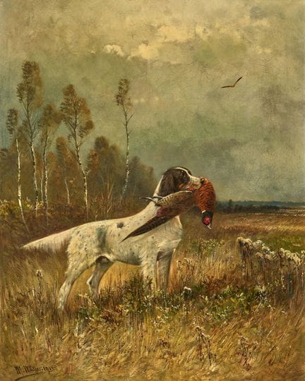 MÜLLER, MORITZ II (Munich 1868 – 1934 Lausa): Hunt