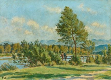 STURZENEGGER, HANS (1875 Zurich 1943): Summer Lake