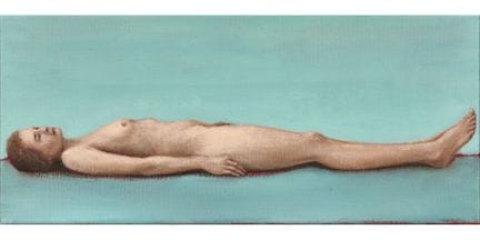 BLASER, SAMUEL (Bern, 1973): "Reclining"
Oil on ca
