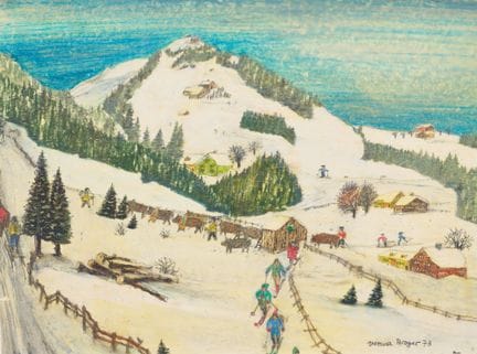 BROGER, VERENA (Thalwil, 1943) : Hiver en Appenzel