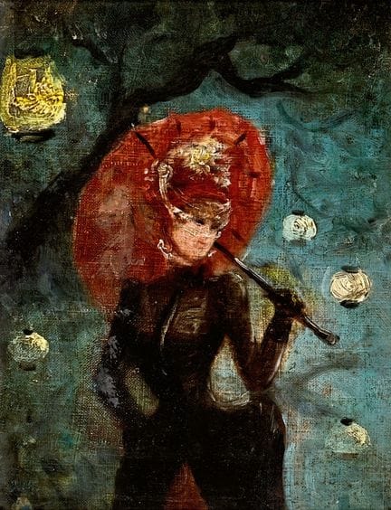 CHÉRET, JULES (Paris 1836 - 1932 Nice) : Femme au 