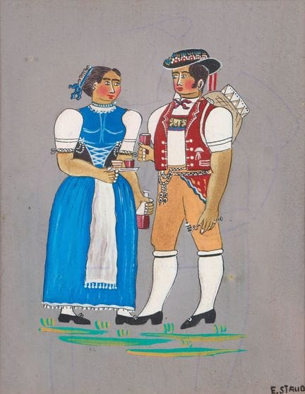 STAUB, ERICH (St. Gallen, 1942): "Couple (in Appen