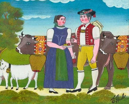 STAUB, ERICH (St. Gallen, 1942): "Couple with a Go