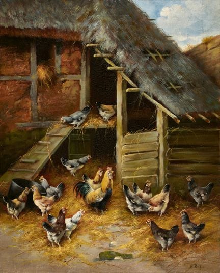 PREHN, A. (Germany, 19th/20th century): Chicken Ya