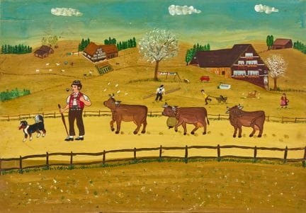 STAUB, ERICH (St. Gallen, 1942): "Appenzell Idyll"