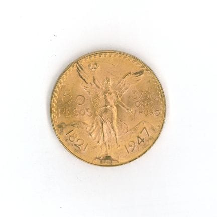 1 monnaie en or : 50 Pesos Mexique 1821-1947