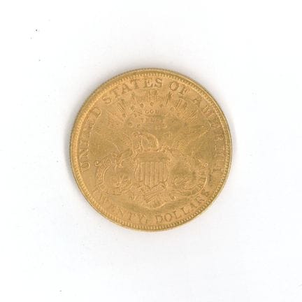 1 monnaie or : 20 Dollars US 1899
