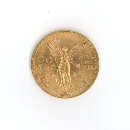 1 monnaie en or : 50 Pesos Mexique 1821-1947