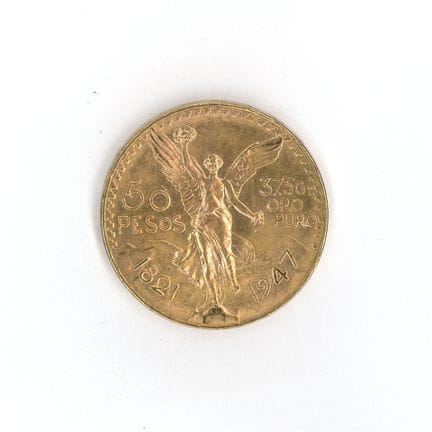 1 monnaie en or : 50 Pesos Mexique 1821-1947