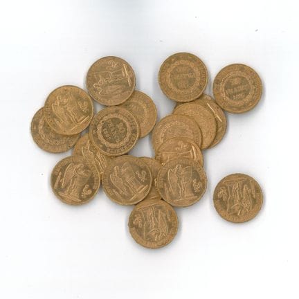 20 monnaies or : 20 FF Génie 1897 A