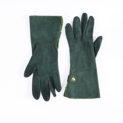 HERMES. Par de guantes largos de piel de cordero a