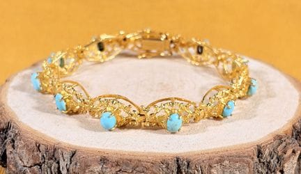 Bracelet articulé en or jaune 750/1000 (18K) compo