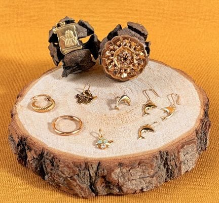 Set di gioielli in oro giallo 750/1000 (18 carati)