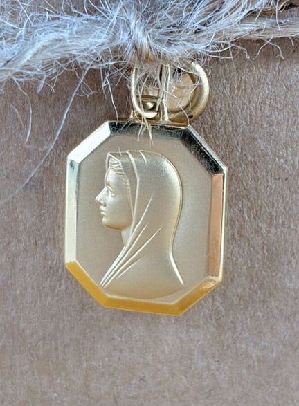 Medaglia religiosa in oro giallo 750/1000 (18 cara