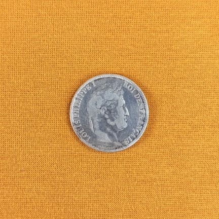 5-franc-écus coin 
Weight: 24.3 g
Signs of wear