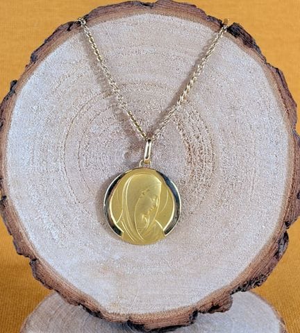 Medaglia religiosa in oro giallo 750/1000 (18 cara