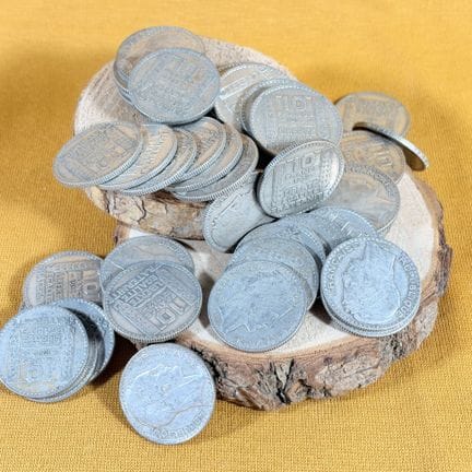 Serie di monete d'argento composta da 313 monete d