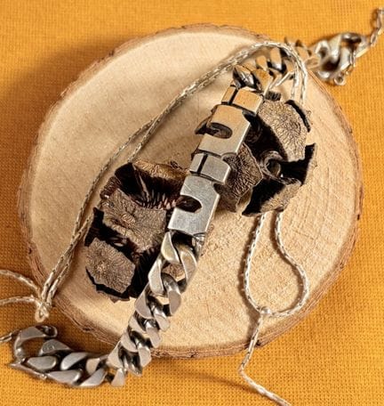 Set di gioielli in argento composto da una collana