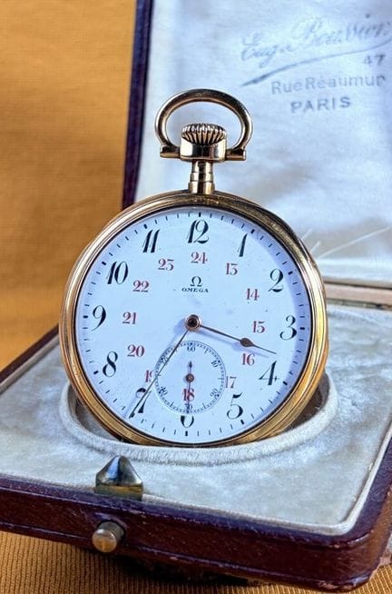 OMEGA
Orologio da tasca in oro giallo 750/1000 (18