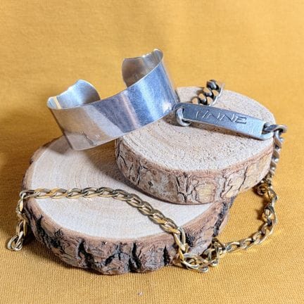 Set di gioielli in argento composto da una collana
