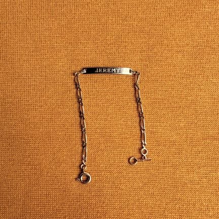 Bracelet de baptême en or jaune 750/1000 (18K) gra