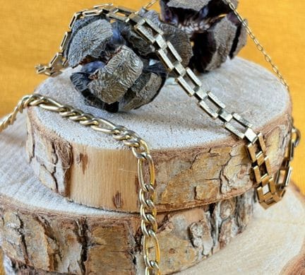 Set composto da due bracciali in oro giallo 375/10