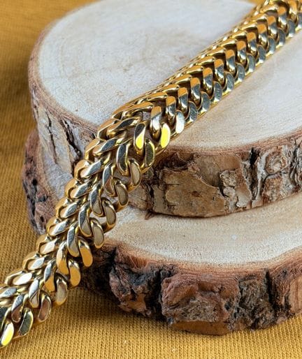 Bracelet souple en or jaune 750/1000 (18K) maille 