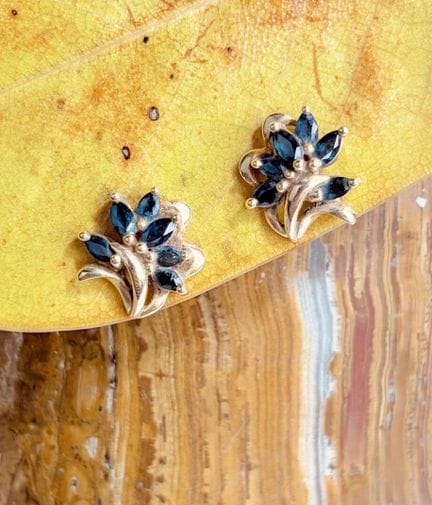 Paire de puces d'oreilles en or jaune 750/1000 (18