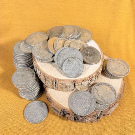 Set di 67 monete d'argento da 10 franchi di Torino