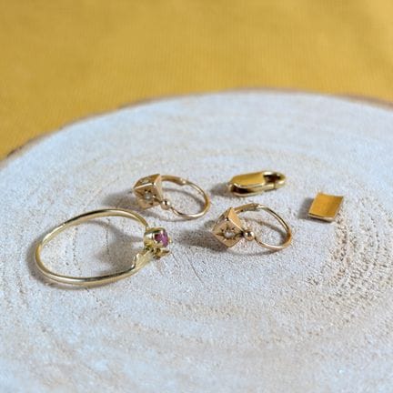 Set di gioielli in oro giallo 750/1000 (18 carati)