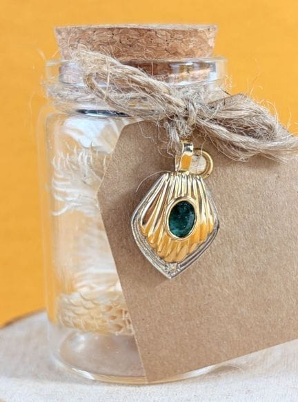 Pendentif en or jaune et or gris 750/1000 (18K) fo