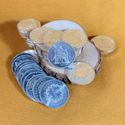 Serie di monete d'argento composta da 61 monete da