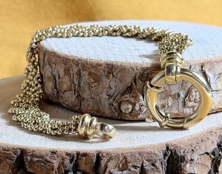 Bracciale in oro giallo 750/1000 (18 carati) con m