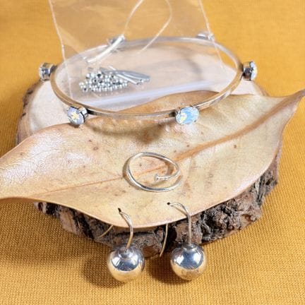 Set di gioielli in argento 925/1000 composto da un